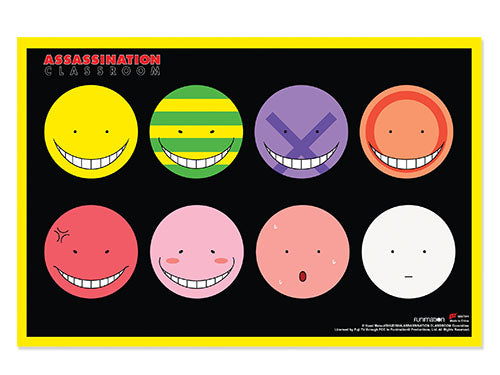 ASSASSINATION CLASSROOM - KORO SENSEI'S FACES PAPER POSTER