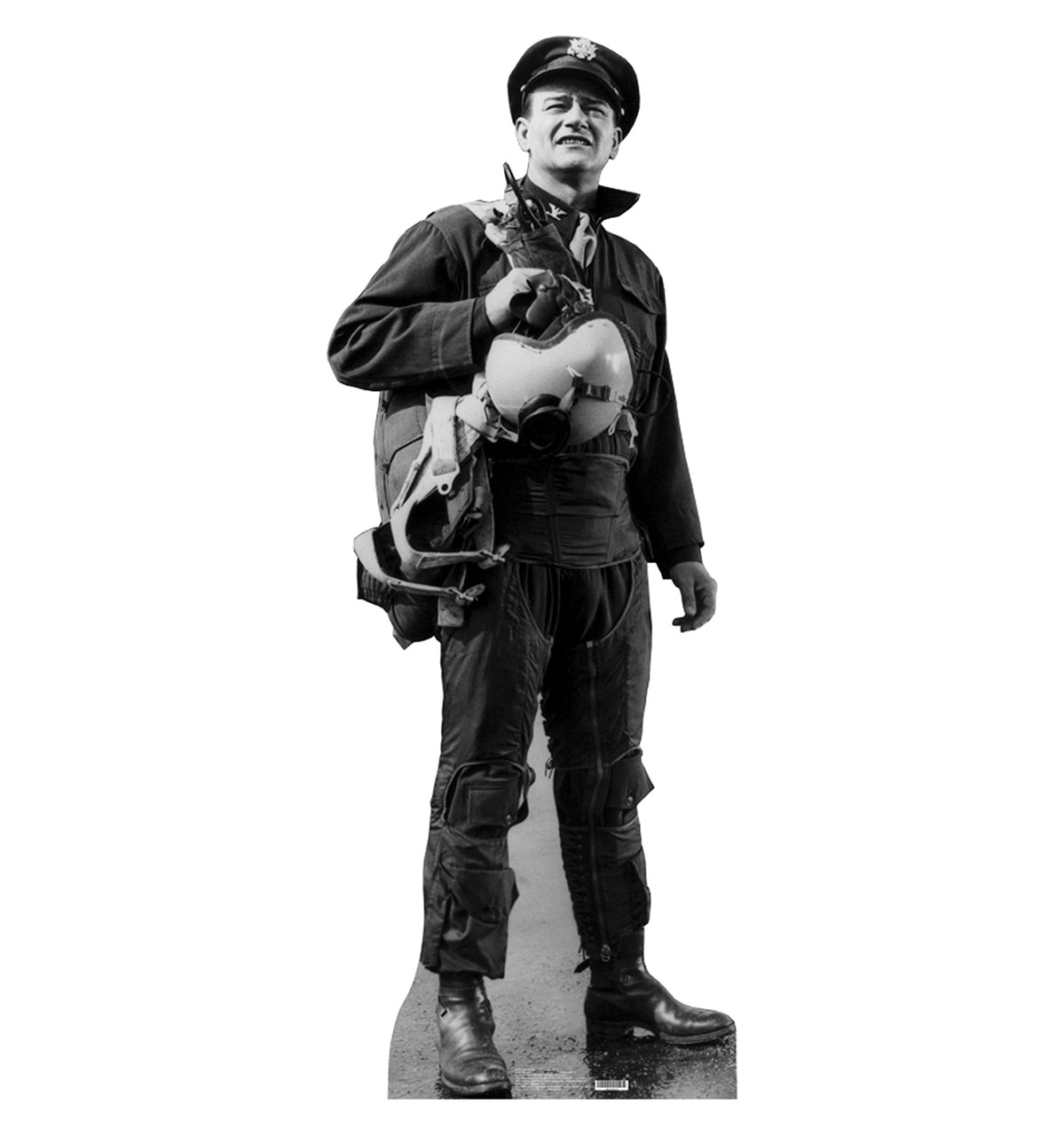 Life-size John Wayne Black and White Cardboard Cutout