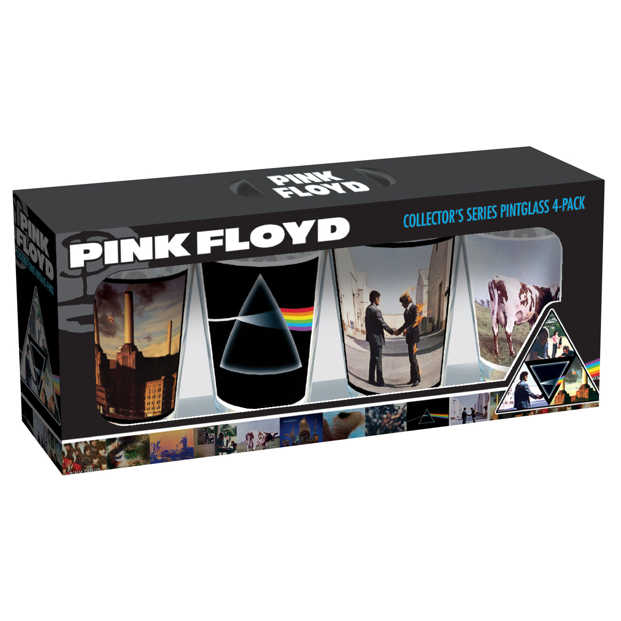 Pink Floyd Album Covers Drinking Glass Set (4-Pack / 16oz) – 4 PC PPK