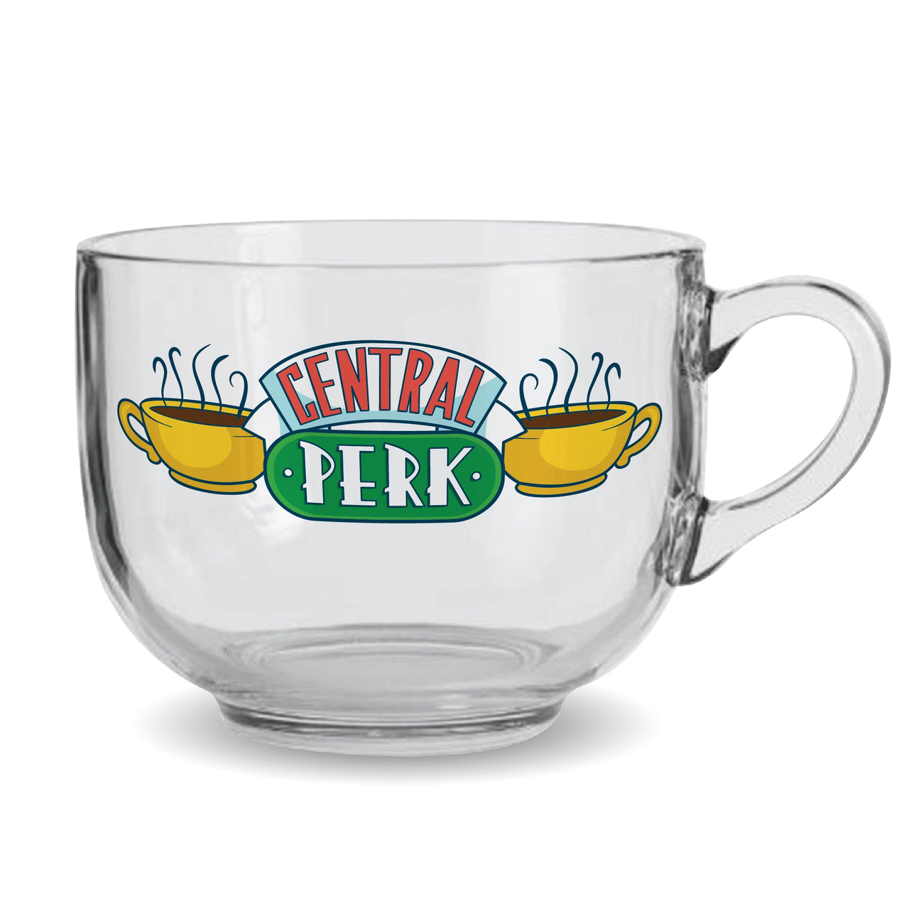 Friends Central Perk Clear Glass Soup Mug (22oz) – 4 PC PPK