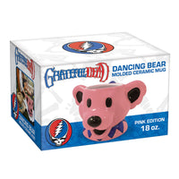Thumbnail for Grateful Dead Dancing Bear Molded Head Ceramic Mug (Pink / 18oz / Packaged) – 4 PC PPK
