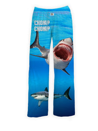 Thumbnail for BRIEF INSANITY CHOMP CHOMP Shark Pajama Lounge Pants