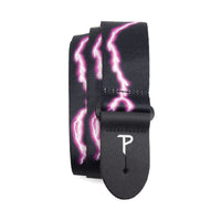 Thumbnail for PINK LIGHTNING DESIGN POLYESTER GUITAR STRAP
