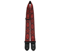 Thumbnail for Red Crosses Jacquard with Leather Ends