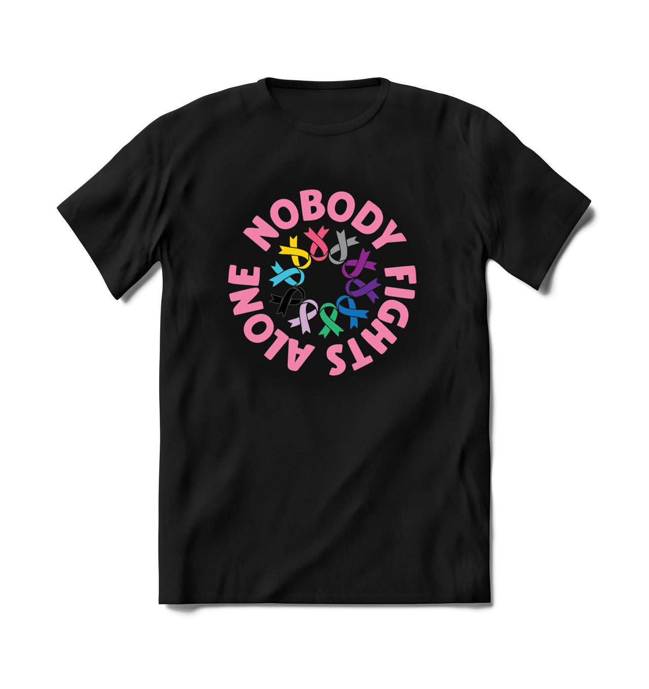 BRIEF INSANITY Nobody Fights Alone Short Sleeve Sleep Shirt