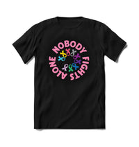 Thumbnail for BRIEF INSANITY Nobody Fights Alone Short Sleeve Sleep Shirt