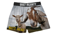 Thumbnail for BRIEF INSANITY Butt Head Goat Themed Boxer Shorts