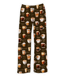 Thumbnail for BRIEF INSANITY's All Over Espresso Pajama Lounge Pants