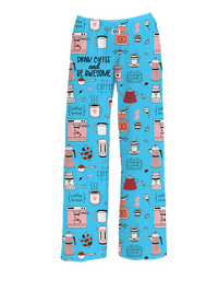 Thumbnail for BRIEF INSANITY's Drink Coffee Be Awesome Pajama Lounge Pants