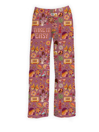 Thumbnail for BRIEF INSANITY's Take It Easy Groovy Pajama Lounge Pants