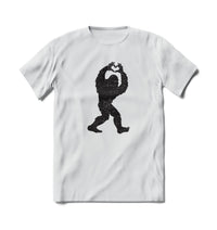 Thumbnail for BRIEF INSANITY Bigfoot Love Sign Short Sleeve T-shirt