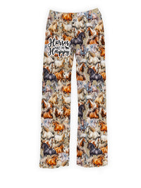 Thumbnail for BRIEF INSANITY's Horses Make Me Happy Pajama Lounge Pants