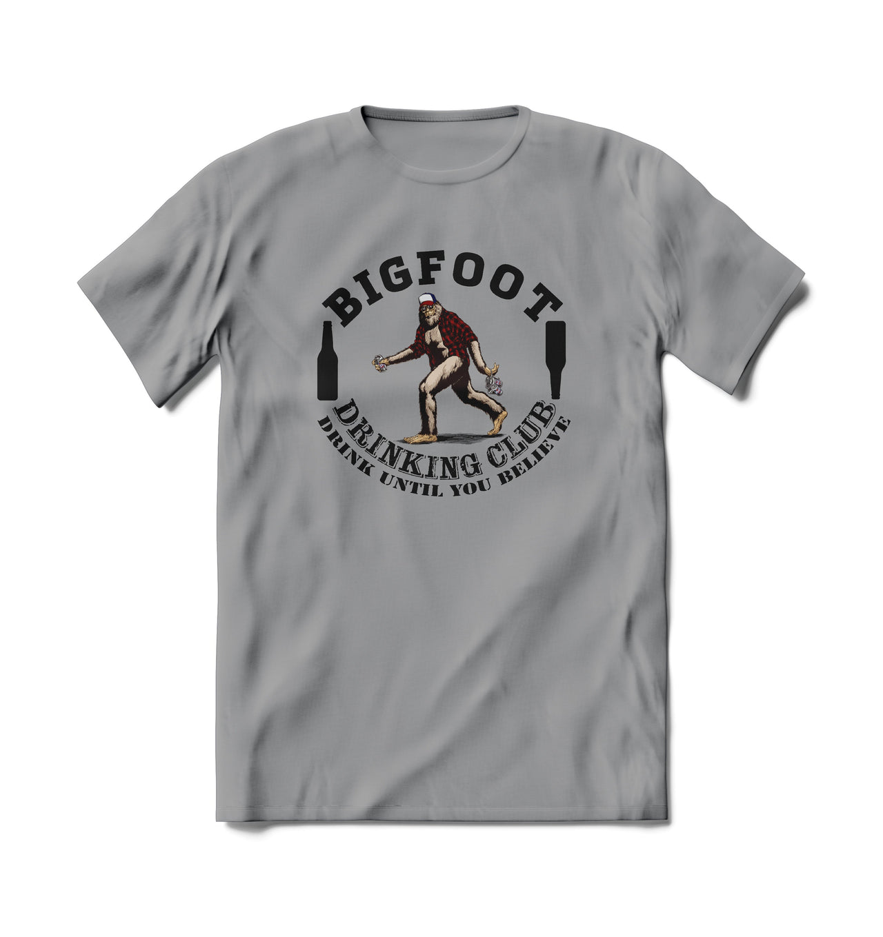 BRIEF INSANITY Bigfoot Drinking Club Short Sleeve T-shirt