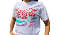 Thumbnail for Cocal Cola 90's shirt on model front/side angle view
