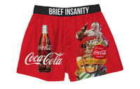 Thumbnail for BRIEF INSANITY Coca Cola Large Santa Boxer Shorts
