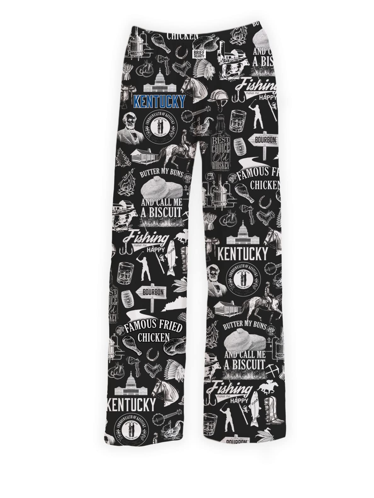 BRIEF INSANITY Kentucky Chalkboard Pajama Pants