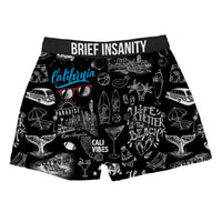 Thumbnail for BRIEF INSANITY California Chalk Boxer Shorts