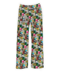 Thumbnail for BRIEF INSANITY Beers of Michigan Pajama Pants
