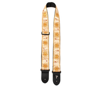 Thumbnail for Gold Sun Pattern Jacquard Guitar Strap
