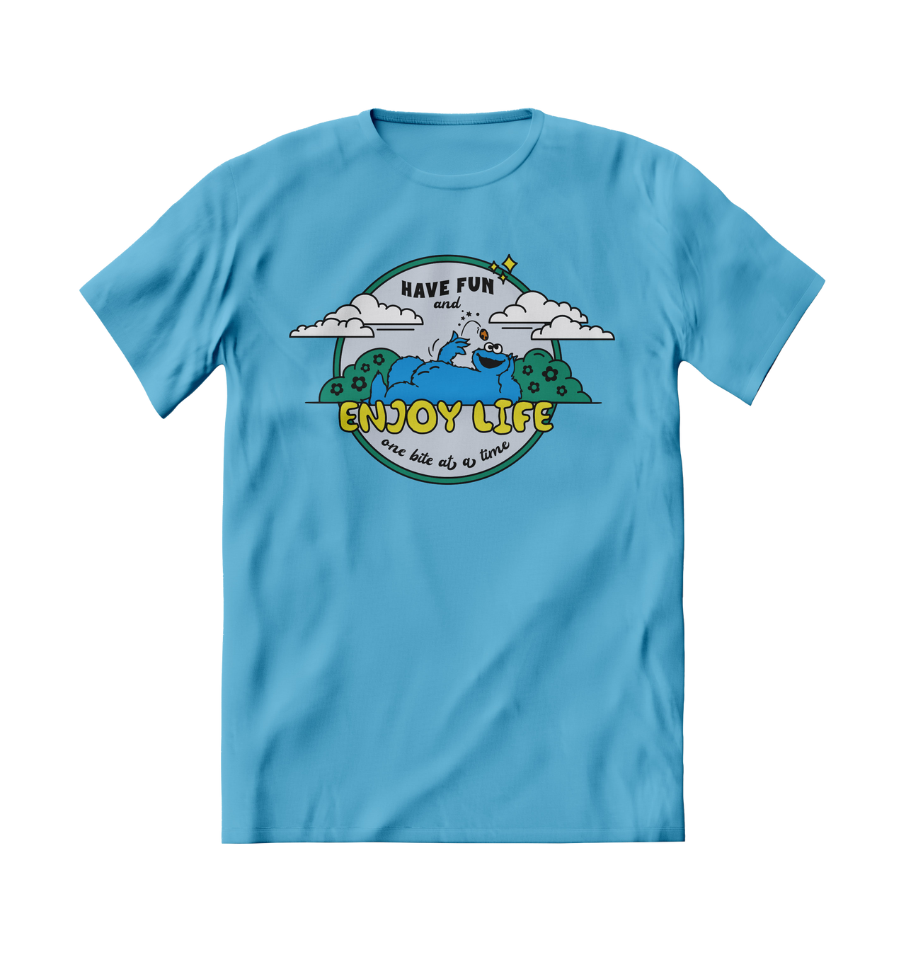 BRIEF INSANITY Cookie Monster Enjoy Life T-shirt