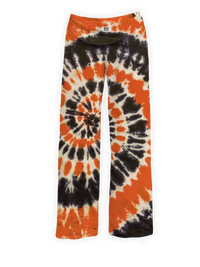 Thumbnail for BRIEF INSANITY's Orange & Black Tie Dye Pajama Lounge Pants