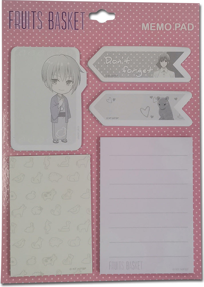 FRUITS BASKET- YUKI DEI-CUT MEMO PAD SET