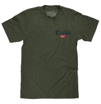 Thumbnail for COORS BANQUET FRONT & BACK MILTARY GREEN TEE