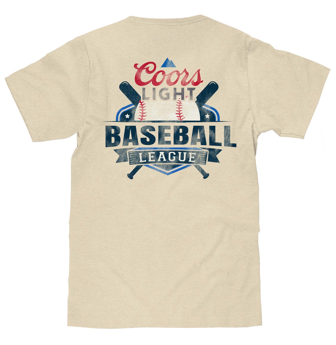 COORS LIGHT T-SHIRT FRONT & BACK