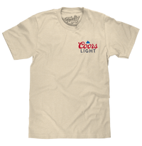 Thumbnail for COORS LIGHT T-SHIRT FRONT & BACK