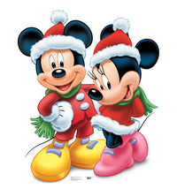 Thumbnail for Mickey & Minnie Christmas Cardboard Cutout