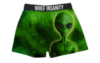 Thumbnail for BRIEF INSANITY Alien Space Boxer Shorts