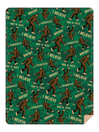 Thumbnail for BRIEF INSANITY I Believe In Big Foot Throw Blanket