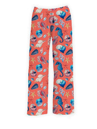 Thumbnail for BRIEF INSANITY Seahorse Pattern Pajama Lounge Pants