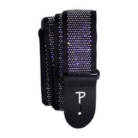 Thumbnail for MINI RHINESTONES ON BLACK JACQUARD GUITAR STRAP