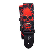 Thumbnail for RED DEVIL SKULLS DESIGN POLYESTER GUITAR STRAP