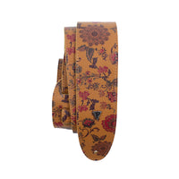 Thumbnail for THE BOHO SERIES: DIRECT TO GARMENT LEATHER JACOBEAN PRINT Guitar Strap