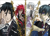 Thumbnail for BLACK BUTLER - SEBASTIAN GRELL ASH CIEL FABRIC POSTER