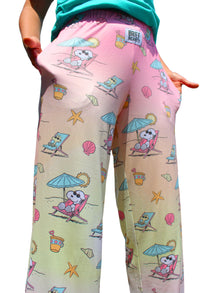 Thumbnail for Person showing pockets on BRIEF INSANITY Snoopy Beach Pajama Lounge Pants
