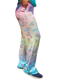 Thumbnail for Person wearing BRIEF INSANITY Snoopy Beach Pajama Lounge Pants left angle
