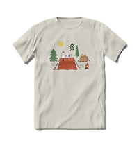 Thumbnail for BRIEF INSANITY Snoopy Camping Short Sleeve Sleep Shirt