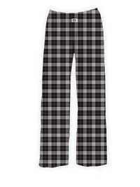 Thumbnail for BRIEF INSANITY's Black Plaid Pajama Lounge Pants