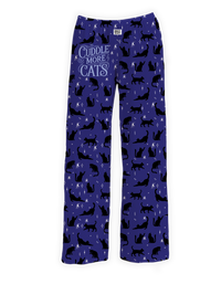 Thumbnail for BRIEF INSANITY's Cuddle More Cats Pajama Lounge Pants