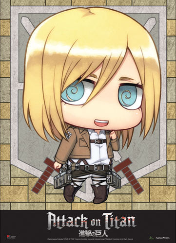 ATTACK ON TITAN - SD CHRISTA FABRIC POSTER