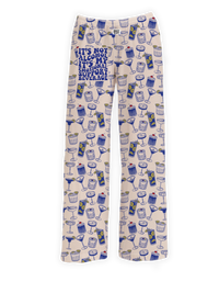 Thumbnail for BRIEF INSANITY's Emotional Support Beverage Pajama Lounge Pants