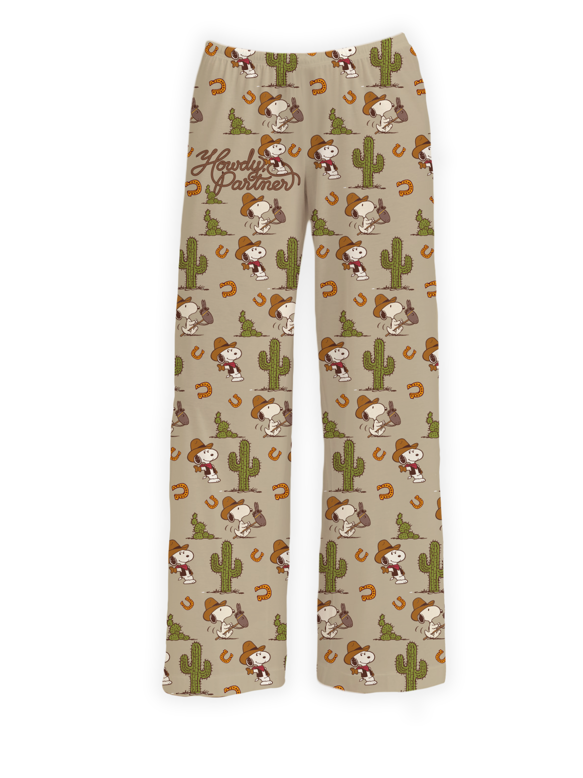 BRIEF INSANITY's Snoopy Howdy Pajama Lounge Pants