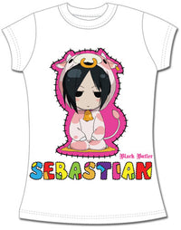 Thumbnail for BLACK BUTLER - SEBASTIAN COW COSPLAY GIRL T-SHIRT