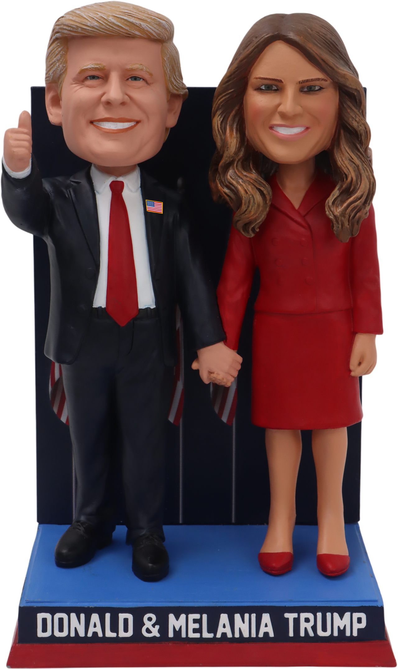 Donald & Melania Trump Election Night Victory Dual Bobblehead