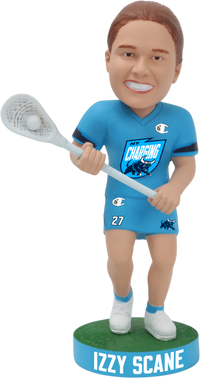 Thumbnail for Izzy Scane New York Charging Women's Lacrosse League Bobblehead WLL Lacrosse