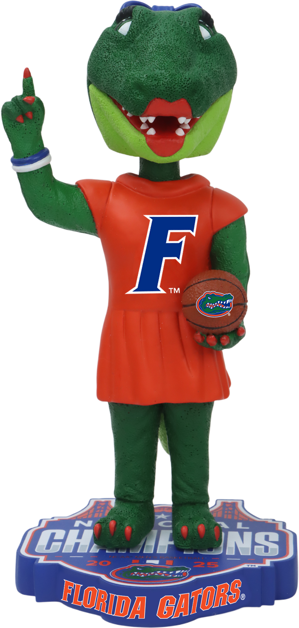 Alberta Florida Gators 2025 NCAA Men's Basketball National Champions Standing Bobblehead NCAA College