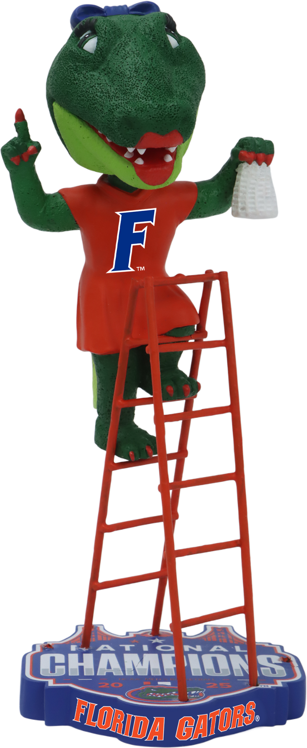 Alberta Florida Gators 2025 NCAA Men's Basketball National Champions Ladder Bobblehead NCAA College